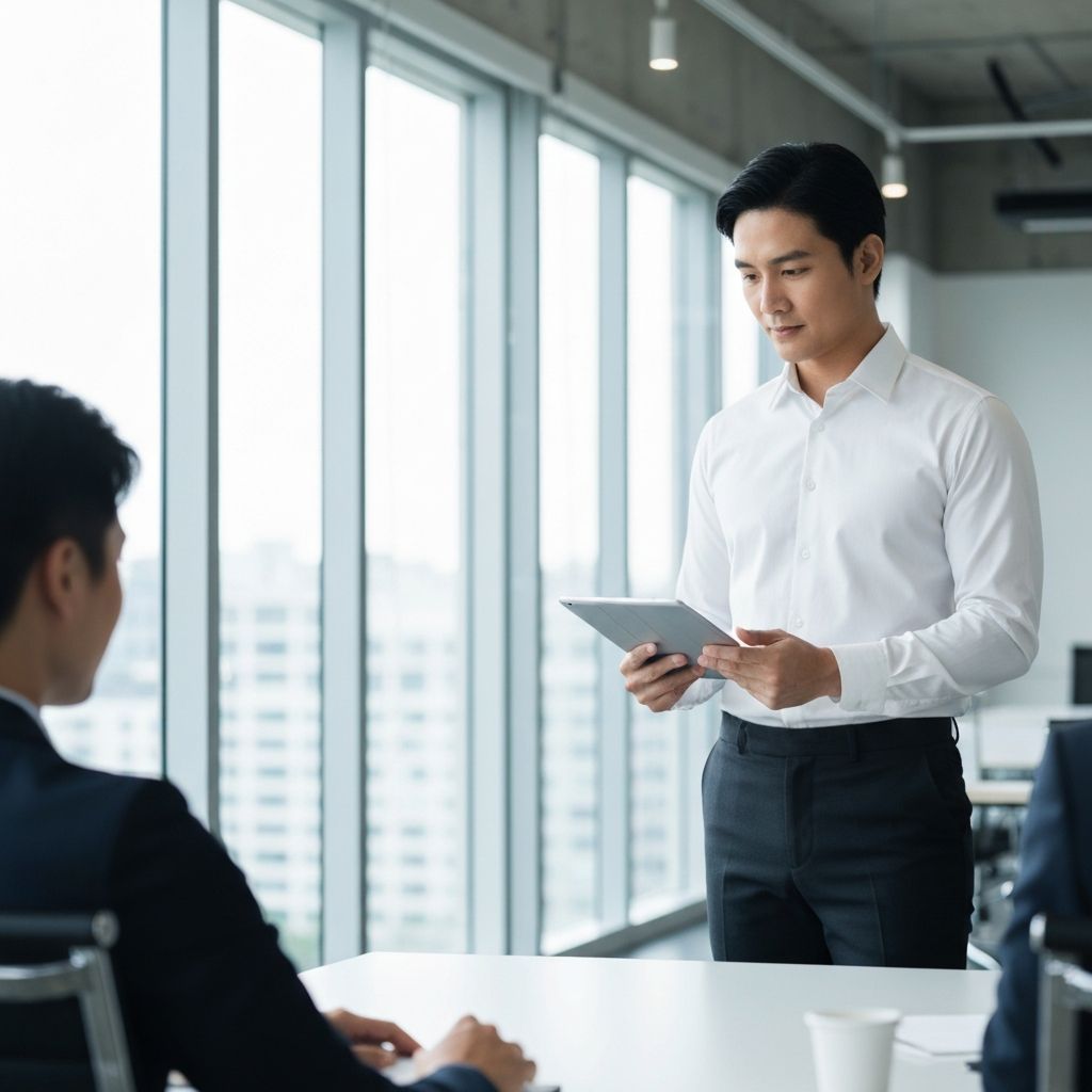 Fokussierte berufstätige Eltern im modernen Büro